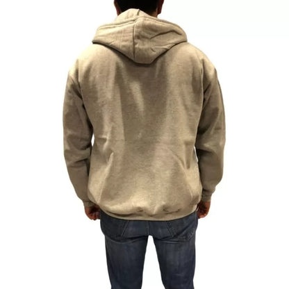 FELPA CON CAPPUCCIO E ZIP INTERA