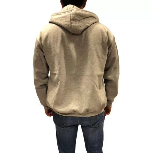 FELPA CON CAPPUCCIO E ZIP INTERA